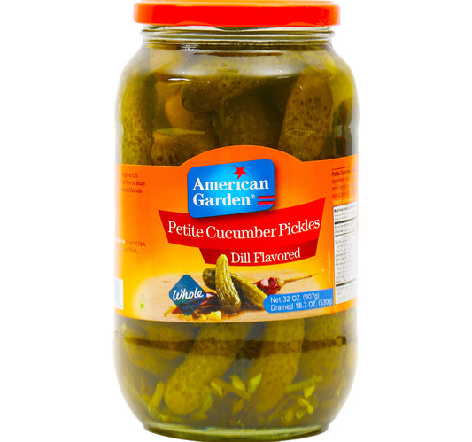 American Garden Dill Flavoured Petite Cucumber Pickles 907 g