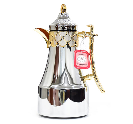 Mayflower Vacuum Flask, 1 L Capacity, Gold + Silver, QGC-10GS