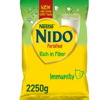 نستله نيدو حليب مجفف مدعم غني بالألياف كيس 2250 جرام