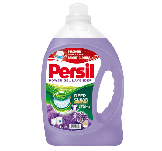 Persil Power Gel Liquid Laundry Detergent Lavender 3 Litres