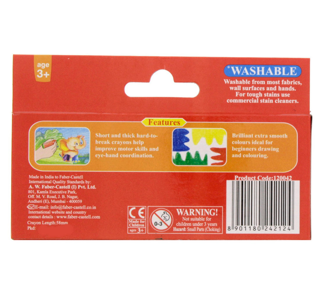 Faber-Castell Bullet Wax Crayons 12 Pieces