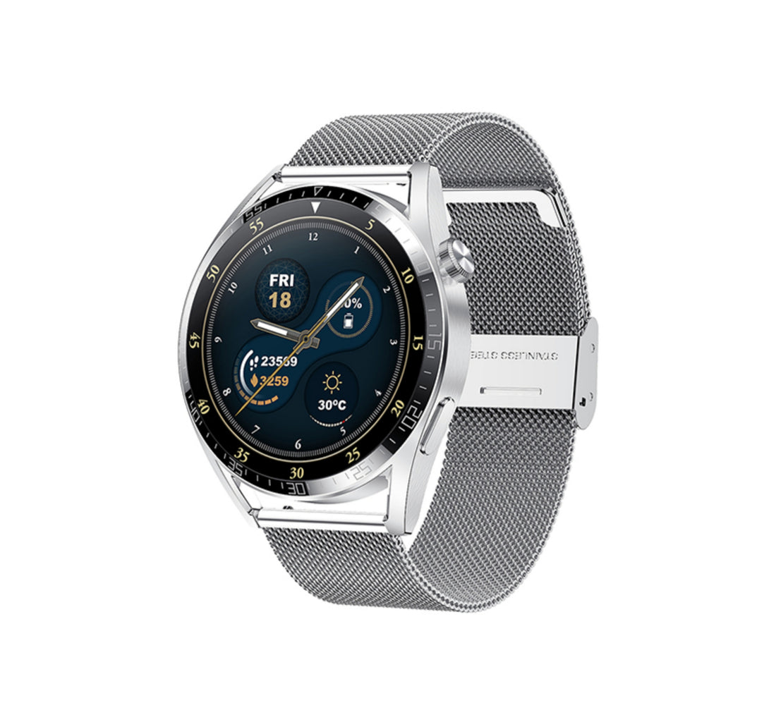 ساعة Wiwu Smart Watch Pro الذكية، شاشة 1.3 بوصة، فضية، SW02