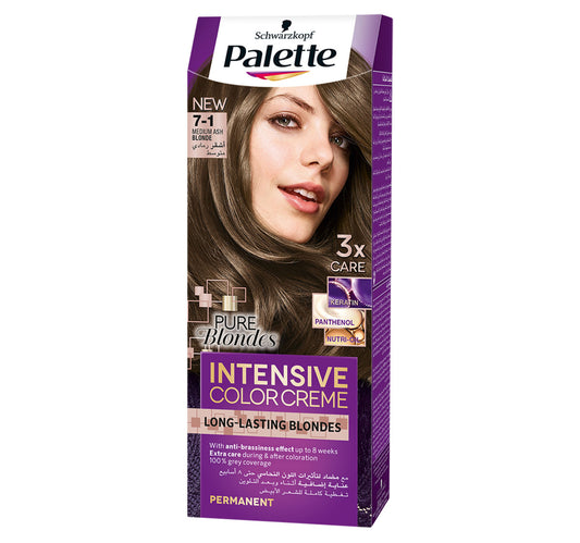 Palette Intensive Color Creme 7-1 Medium Ash Blonde 1 pkt