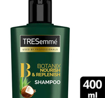 TRESemme Botanix Natural Nourish & Replenish Shampoo with Coconut Milk & Aloe Vera for Dry Hair 400 ml