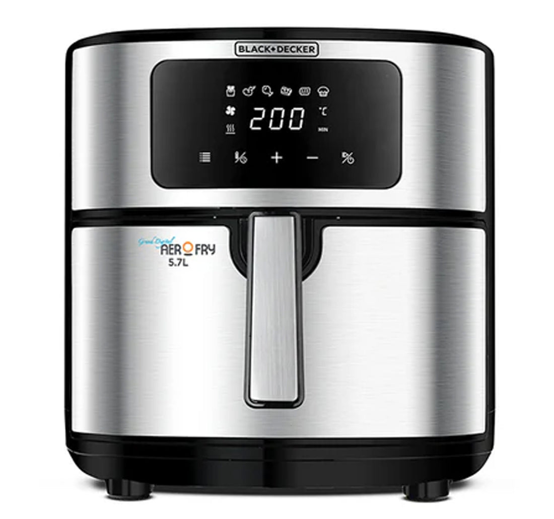 Black+Decker 6-in-1 Air Fryer, 5.7L, Stainless Steel, AF7257-B5