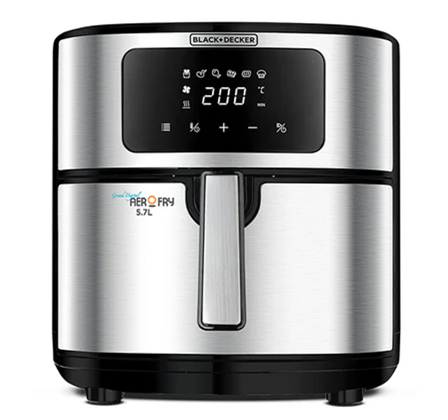 Black+Decker 6-in-1 Air Fryer, 5.7L, Stainless Steel, AF7257-B5