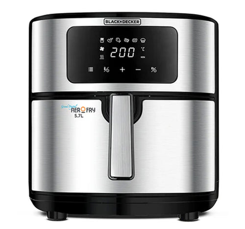 Black+Decker 6-in-1 Air Fryer, 5.7L, Stainless Steel, AF7257-B5