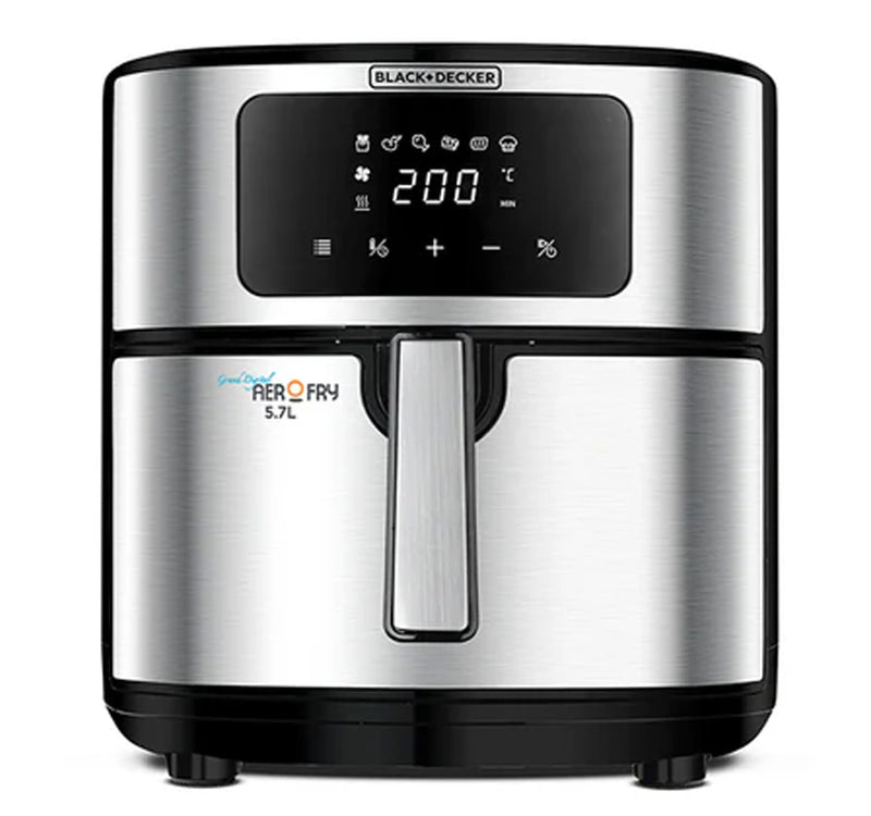 Black+Decker 6-in-1 Air Fryer, 5.7L, Stainless Steel, AF7257-B5