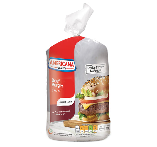Americana Jumbo Beef Burger 10 pcs 1 kg
