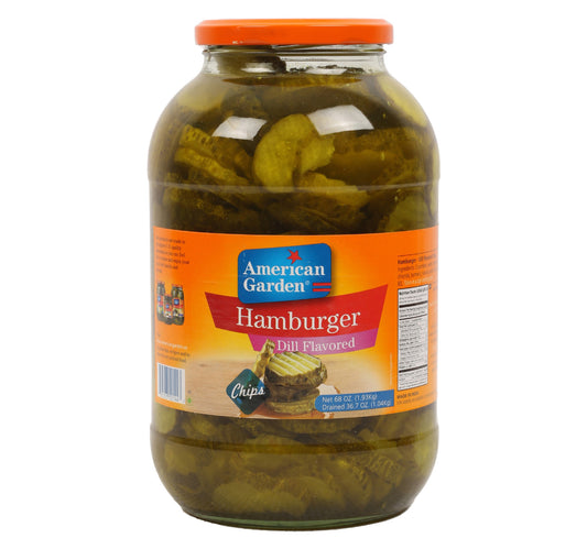American Garden Dill Flavored Hamburger Pickles Chips 1.93 kg