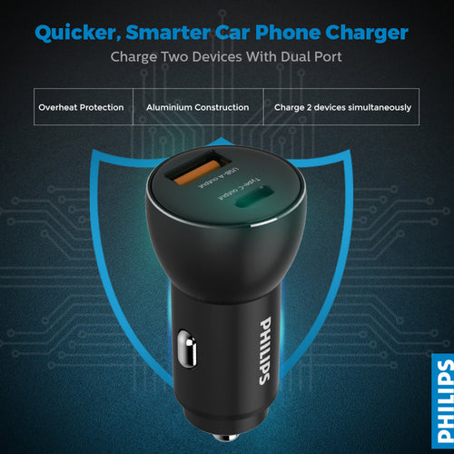 Philips 30W PD+QC Car Charger -DLP2521/00