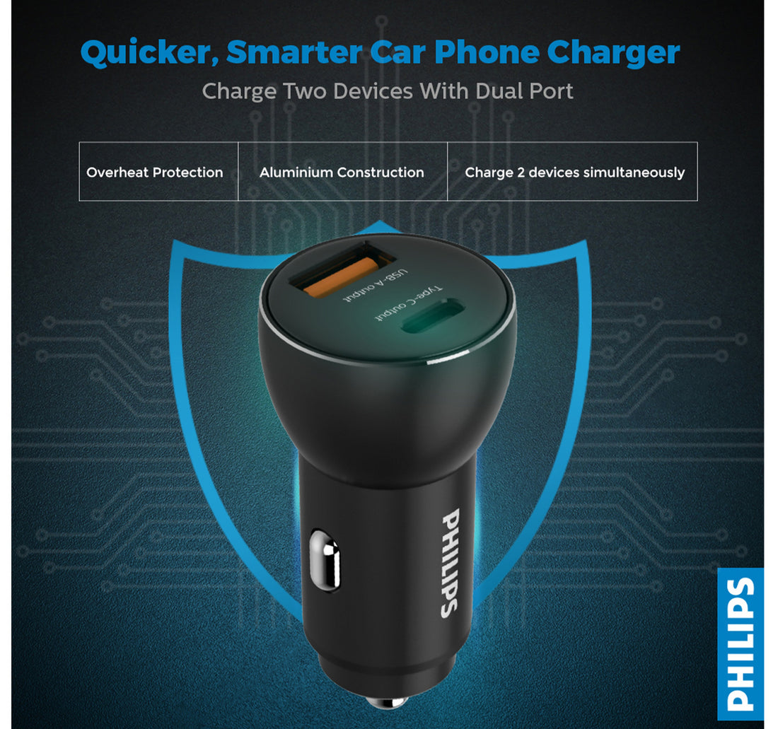 Philips 30W PD+QC Car Charger -DLP2521/00