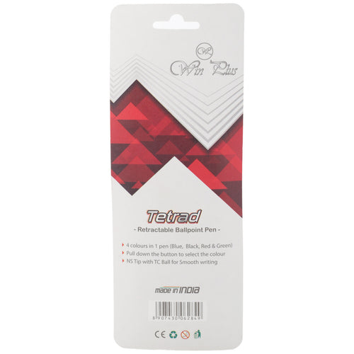Win Plus Pen 4 Color Tetrad 0.7mm 3pcs