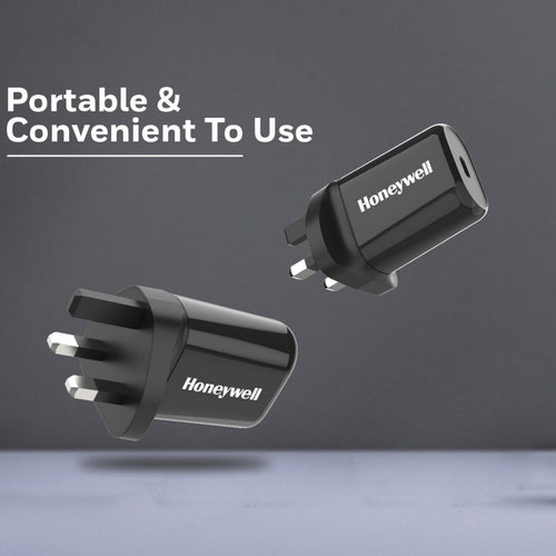 Honeywell ZEST Type C Wall Charger, 20 W, Black, HC000024