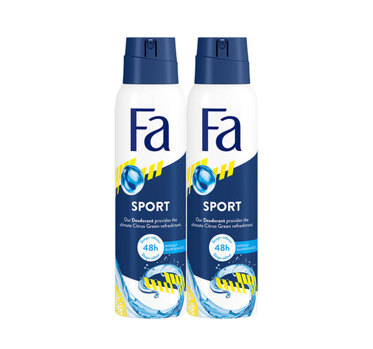 بخاخ مزيل العرق فا سبورت عبوة اقتصادية، 2 × 150 مل