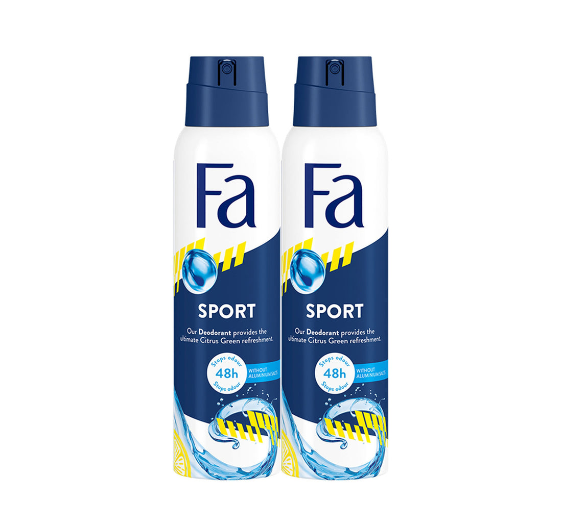 بخاخ مزيل العرق فا سبورت عبوة اقتصادية، 2 × 150 مل