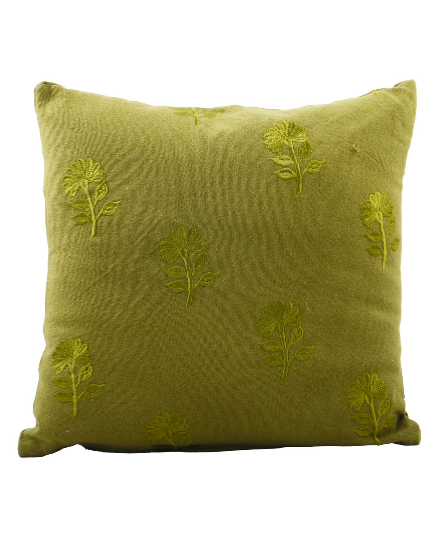 Homewell Cushion 40 x 40cm Embroidery Green