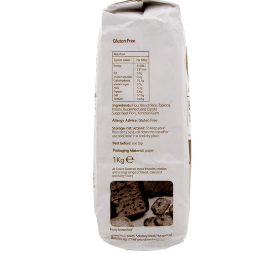 Doves Farm Gluten Free Brown Bread Flour Blend 1 kg