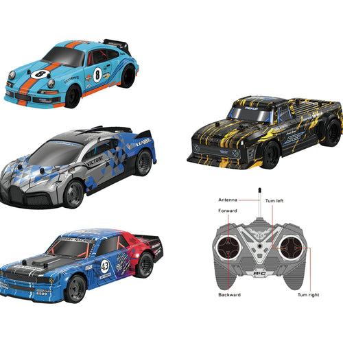 Skid Fusion R/C Rechargeable Model Car With Light 9024-1-4 Assorted Color