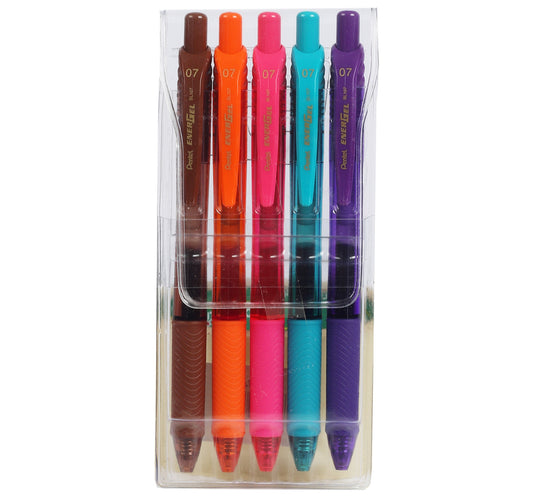 Pental Energel Liquid Gel Pen 0.7mm 5pcs