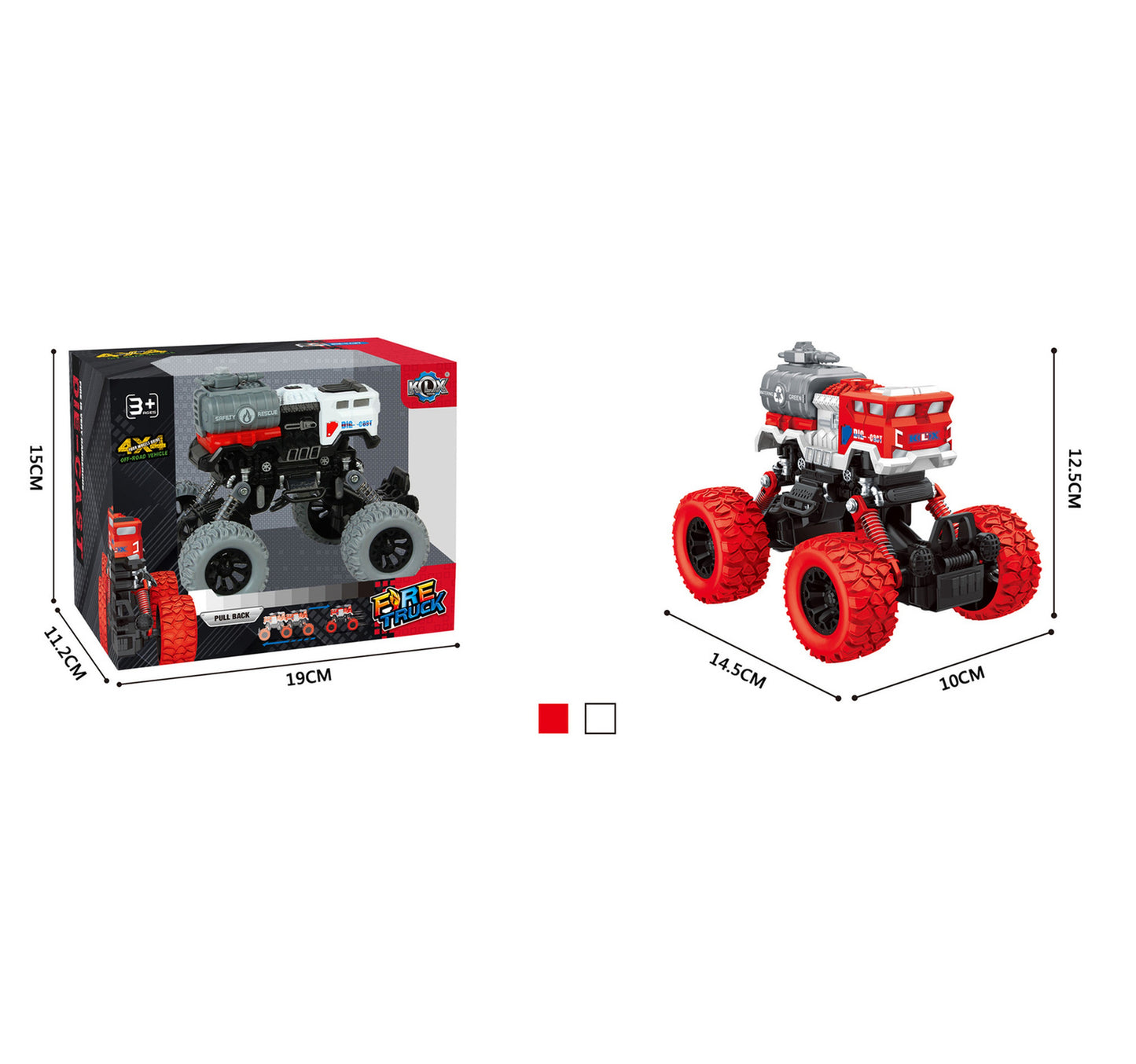 Skid Fusion Climbing Fire Truck KLX600-278 Assorted Color