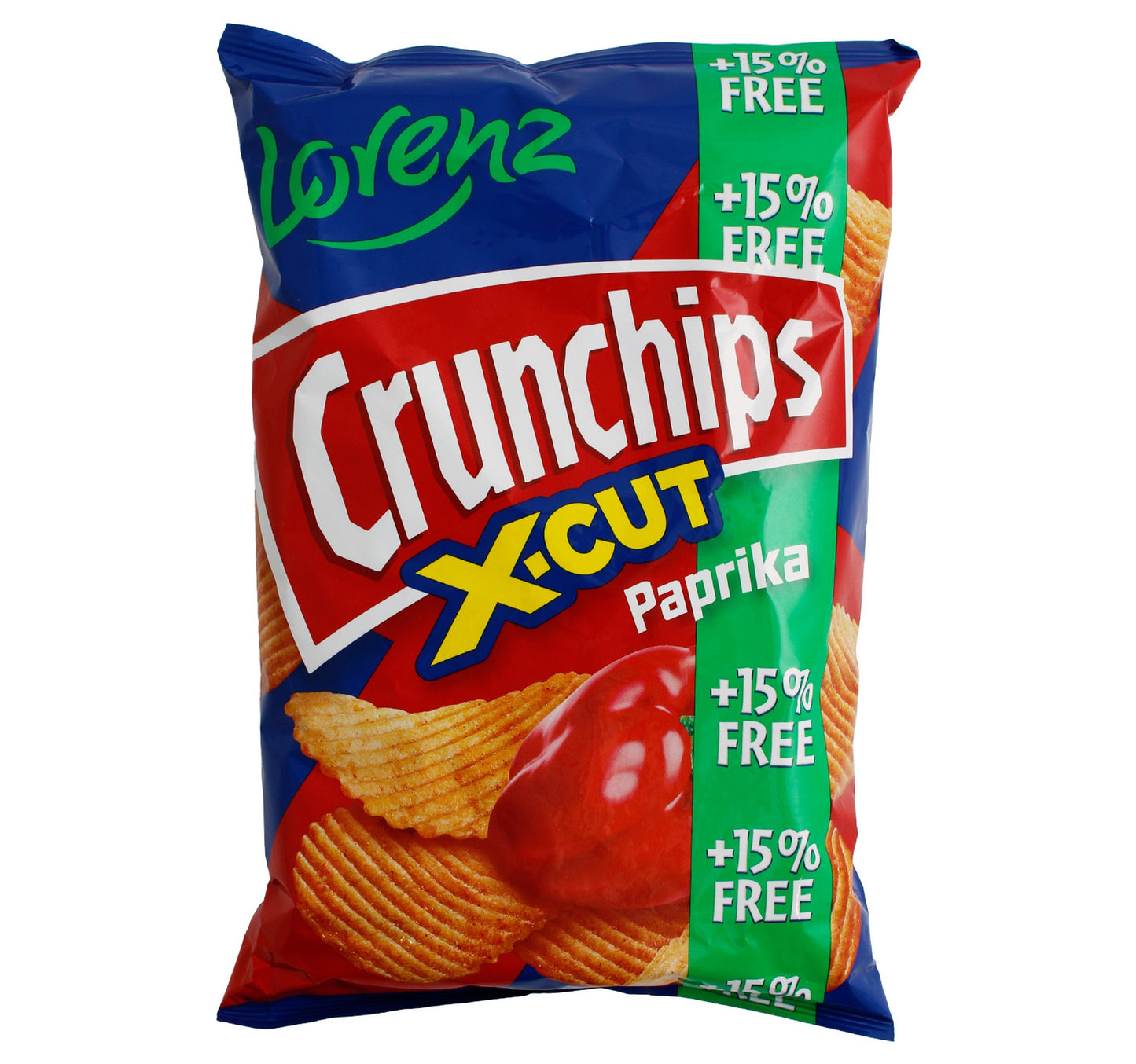 Lorenz Crunchips X-Cut Paprika 130 g + 15% Extra