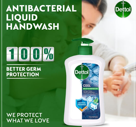 Dettol Cool Liquid Handwash Pump Mint & Bergamot Scent 400 ml