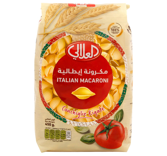 Al Alali Italian Macaroni Conchiglie Rigate 10 450 g