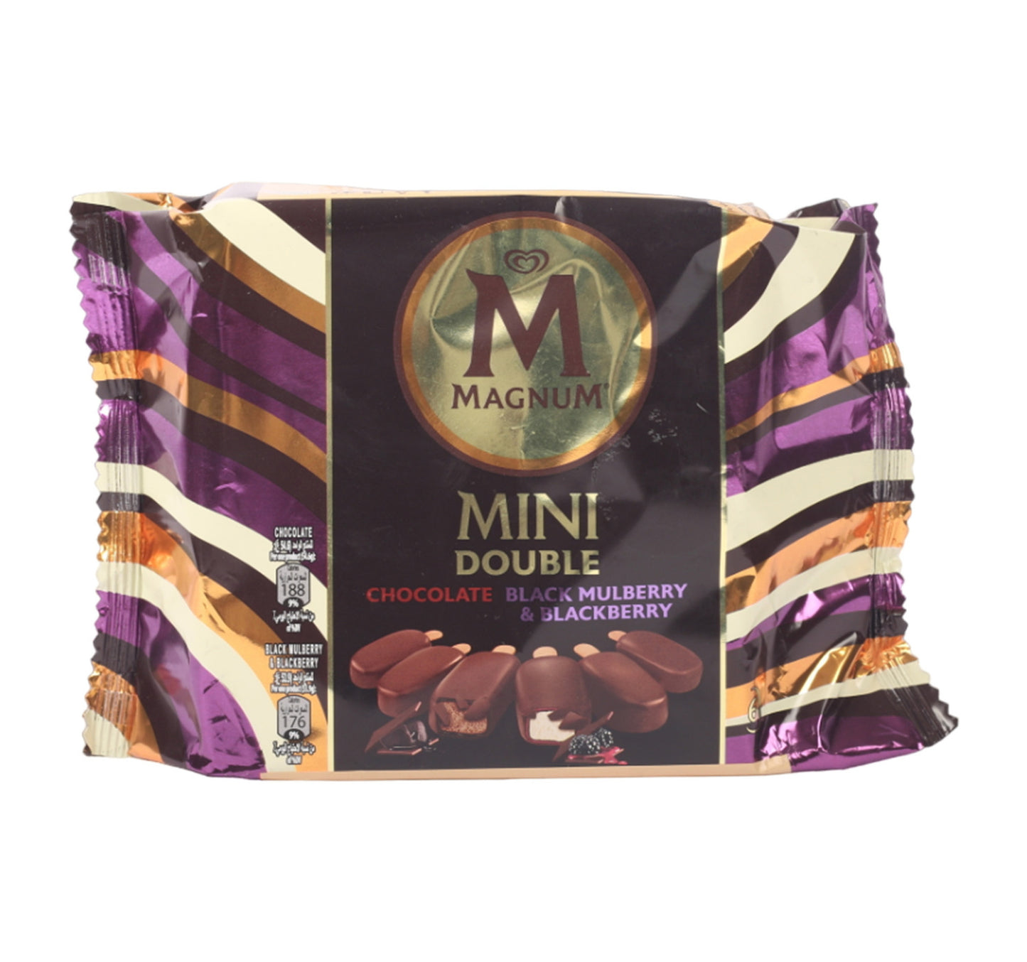 Magnum Mini Double Chocolate Black Mulberry & Blackberry Ice Cream Value Pack 360 ml