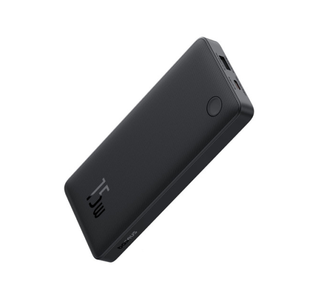 باور بانك Baseus Airpow Lite بسعة 10000 مللي أمبير/ساعة مع شحن سريع، 15 وات، أسود، P100067500123-00