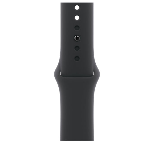 Apple Watch Series 11 GPS + Cellular Smartwatch, 42 mm Jet Black Aluminium Case with Black Sport Band (M/L), MF854AF/A