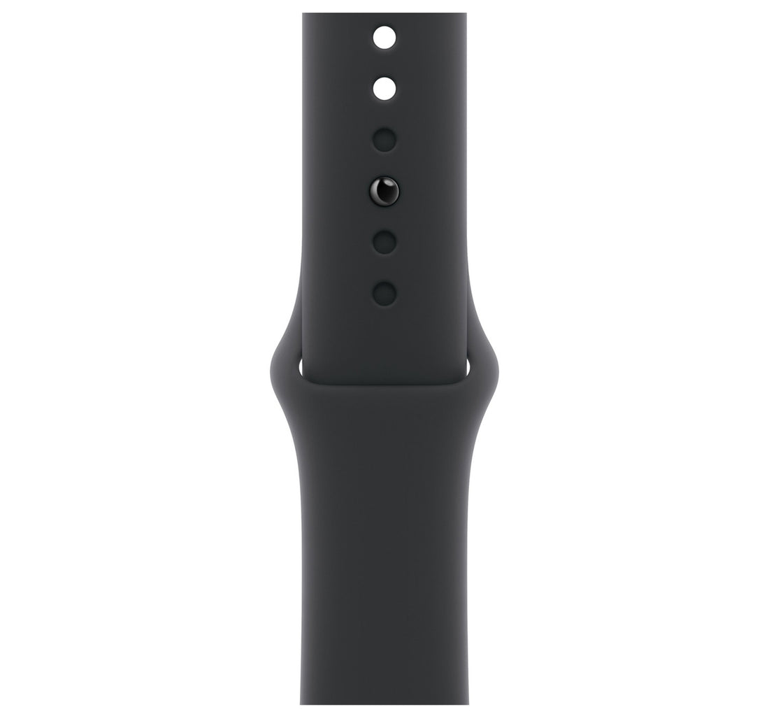 Apple Watch Series 11 GPS + Cellular Smartwatch, 42 mm Jet Black Aluminium Case with Black Sport Band (M/L), MF854AF/A