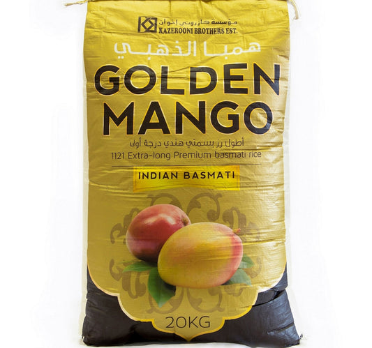 Golden Mango Premium 1121 Indian Basmati Rice 20 kg