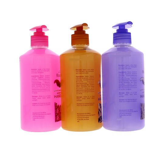 Rosa Bella Moisturizing Hand Wash Assorted Value Pack 3 x 500 ml