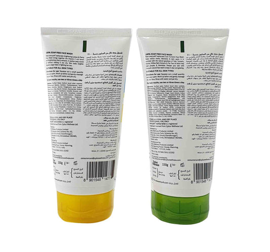 Everyuth Naturals Brightening Lemon & Cherry Face Wash 150 ml + Clear Beauty Tulsi Turmeric 150 ml