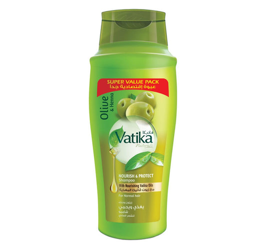 Vatika Naturals Nourish and Protect Shampoo Natural & Herbal Enriched with Olive and Henna For Normal Hair 700 ml