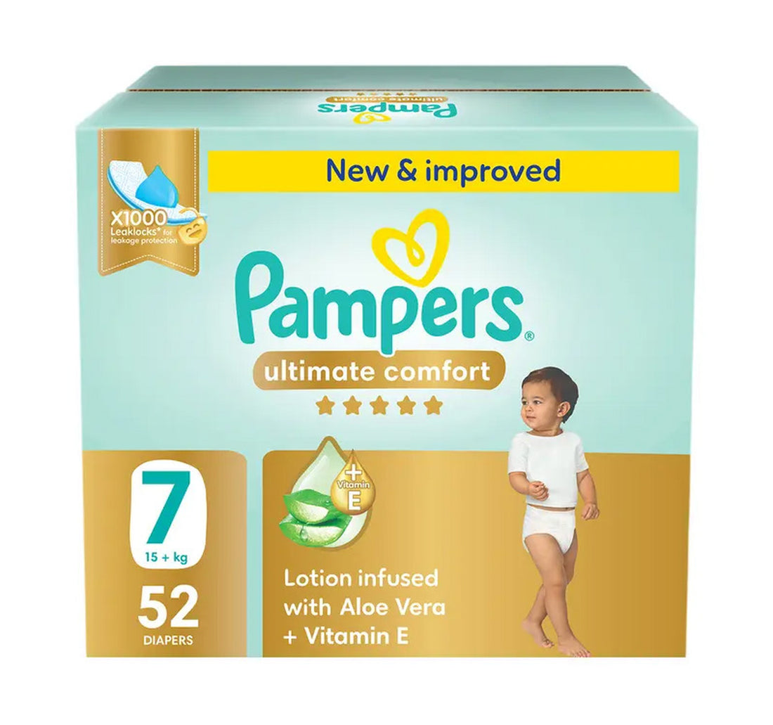 Pampers Ultimate Comfort Diaper 7 Size 15+ kg 52 pcs