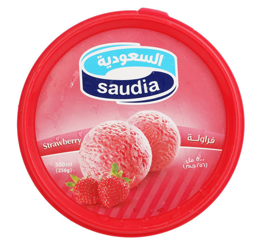 Saudia Ice Cream Strawberry 500 ml