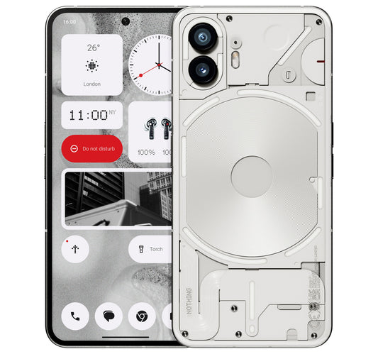 Nothing Phone (2) Dual SIM 5G Smartphone, 12 GB RAM, 512 GB Storage, White