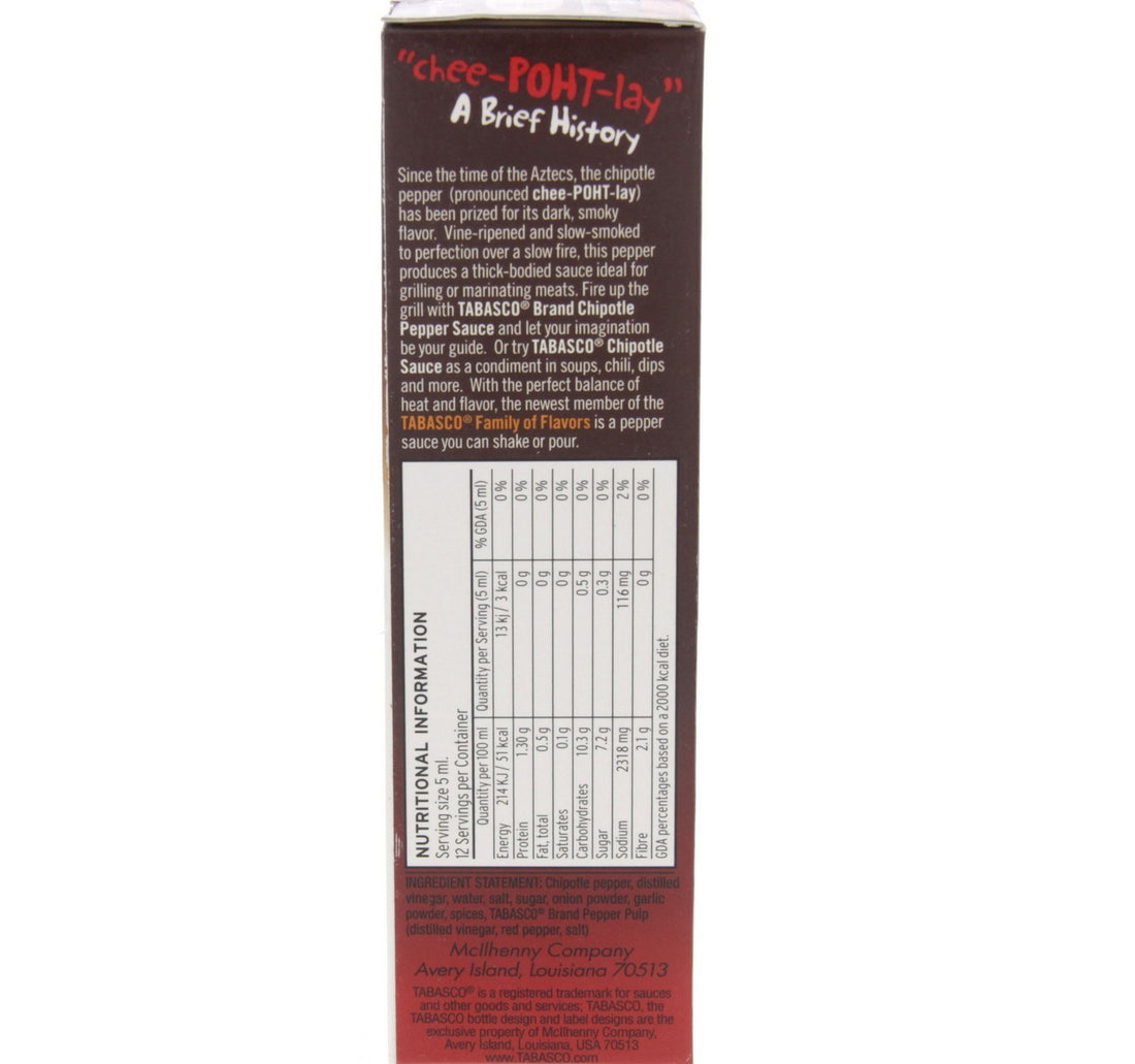 Tabasco Chipotle Pepper Sauce 60 ml