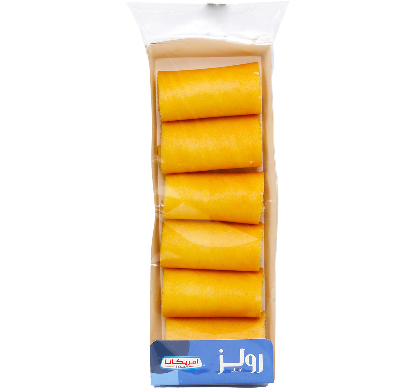 Americana Mini Roll Vanilla Cake 6 pcs 120 g