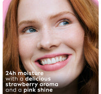 Labello Lip Balm Strawberry Shine 24H Melt-In Moisture with Shea Butter and Natural Oils 4.8 g