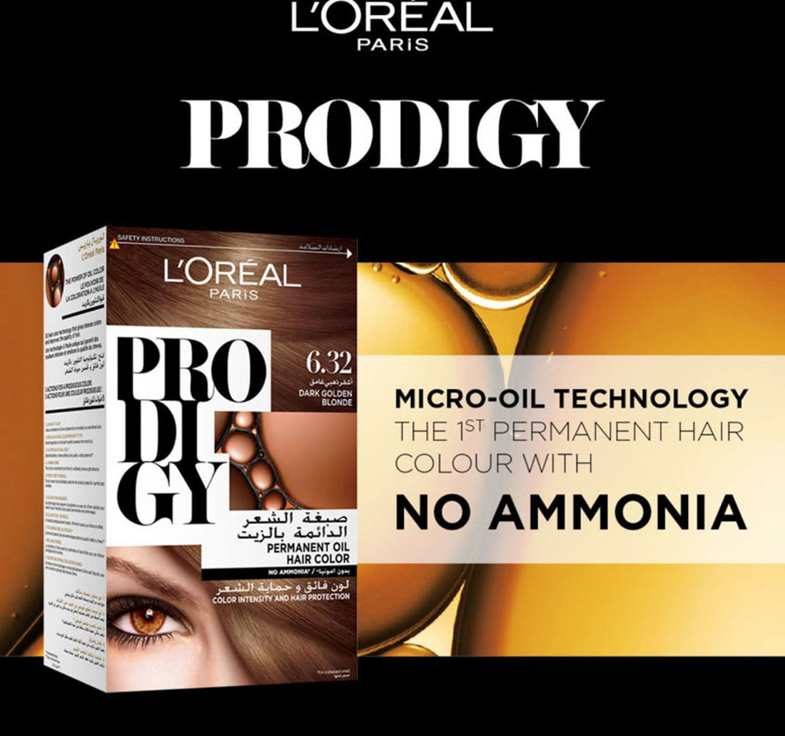 L'Oreal Paris Prodigy Hair Color 6.32 Dark Golden Blonde 1 pkt