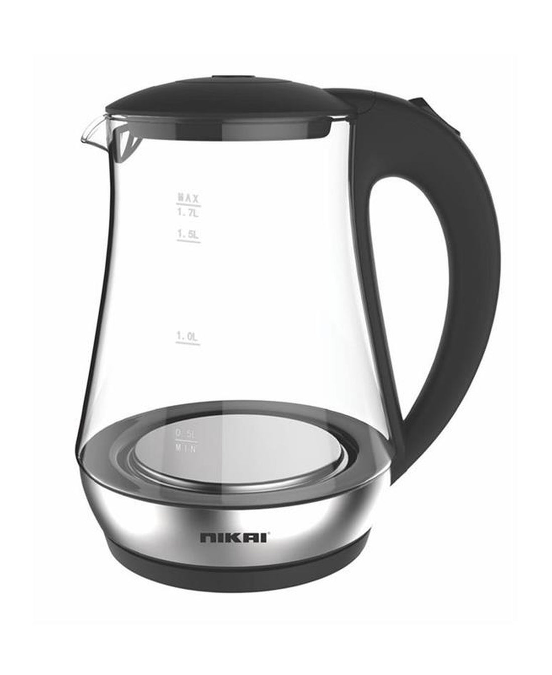 Nikai Glass Electric Kettle,1.7L, 2200W, NK323G