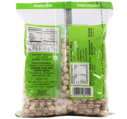 Brahmins White Chickpeas 400 g