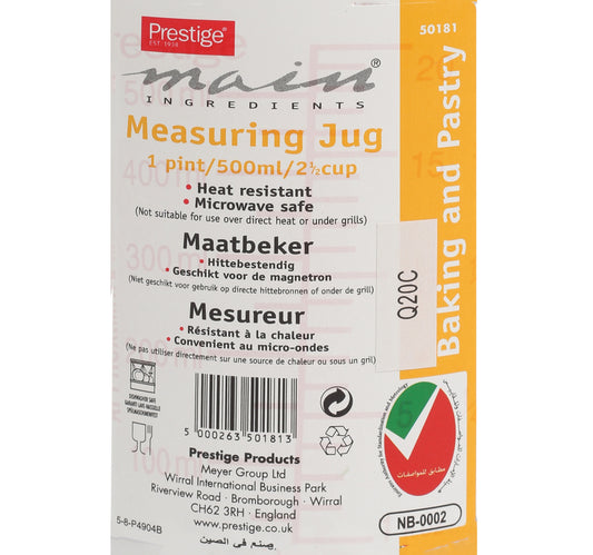 Prestige Plastic Measuring Jug, 1 Pint, PR50181