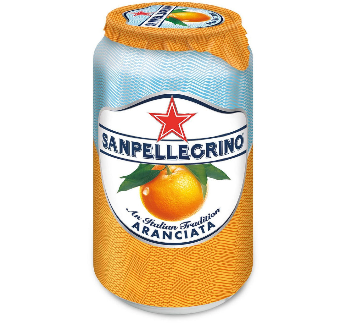 San Pellegrino Sparkling Fruit Beverage Aranciata/Orange Can 6 x 330 ml