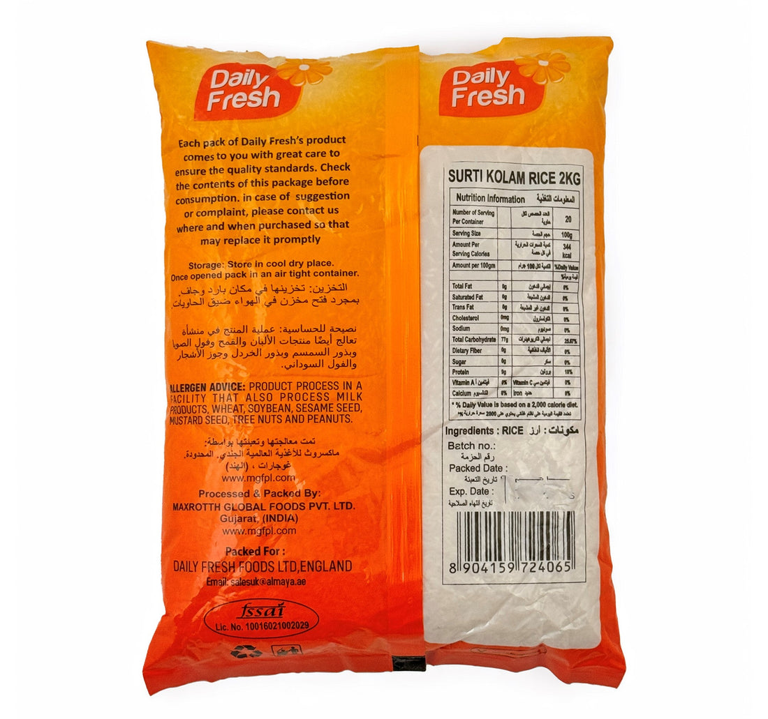 Daily Fresh Surti Kolam Rice 2 kg