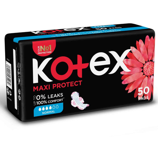 Kotex Maxi Protect Thick Normal Size Sanitary Pads with Wings 50pcs