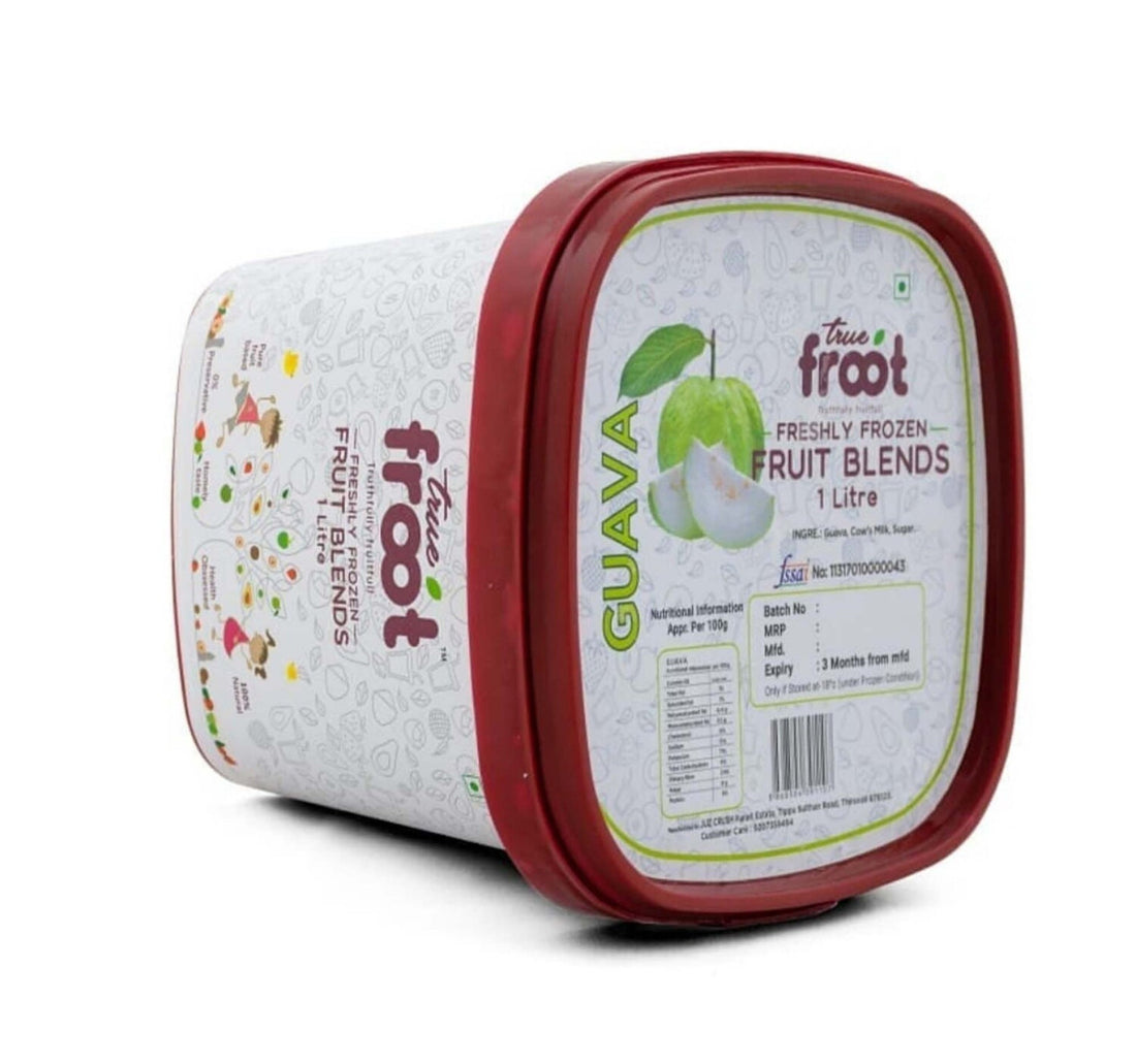 True Froot Freshly Frozen Guava Fruit Blend 1 Litre